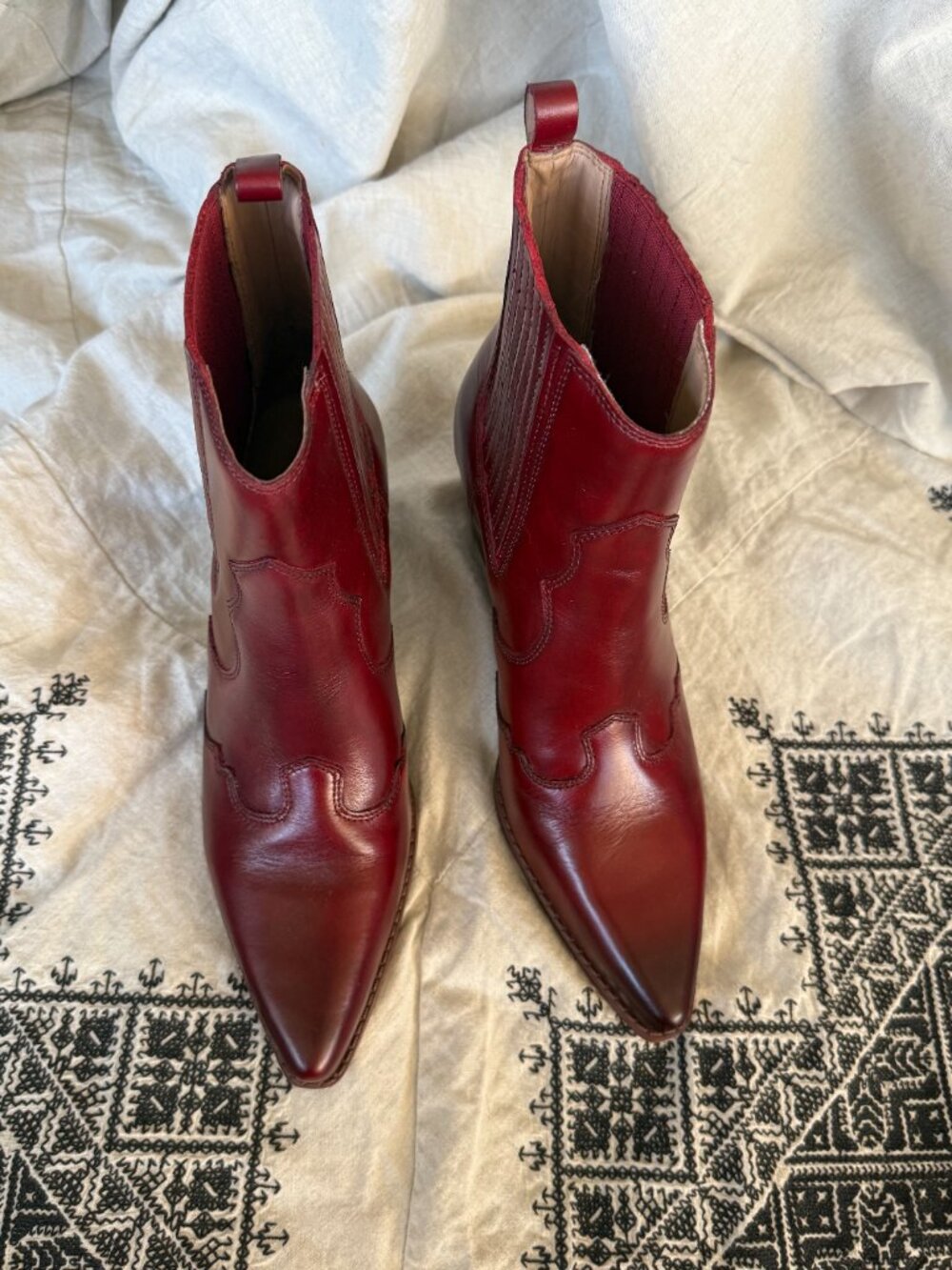 Sam Edelman West Boot — Scarlet Red — Size 10 - Picture 8 of 9
